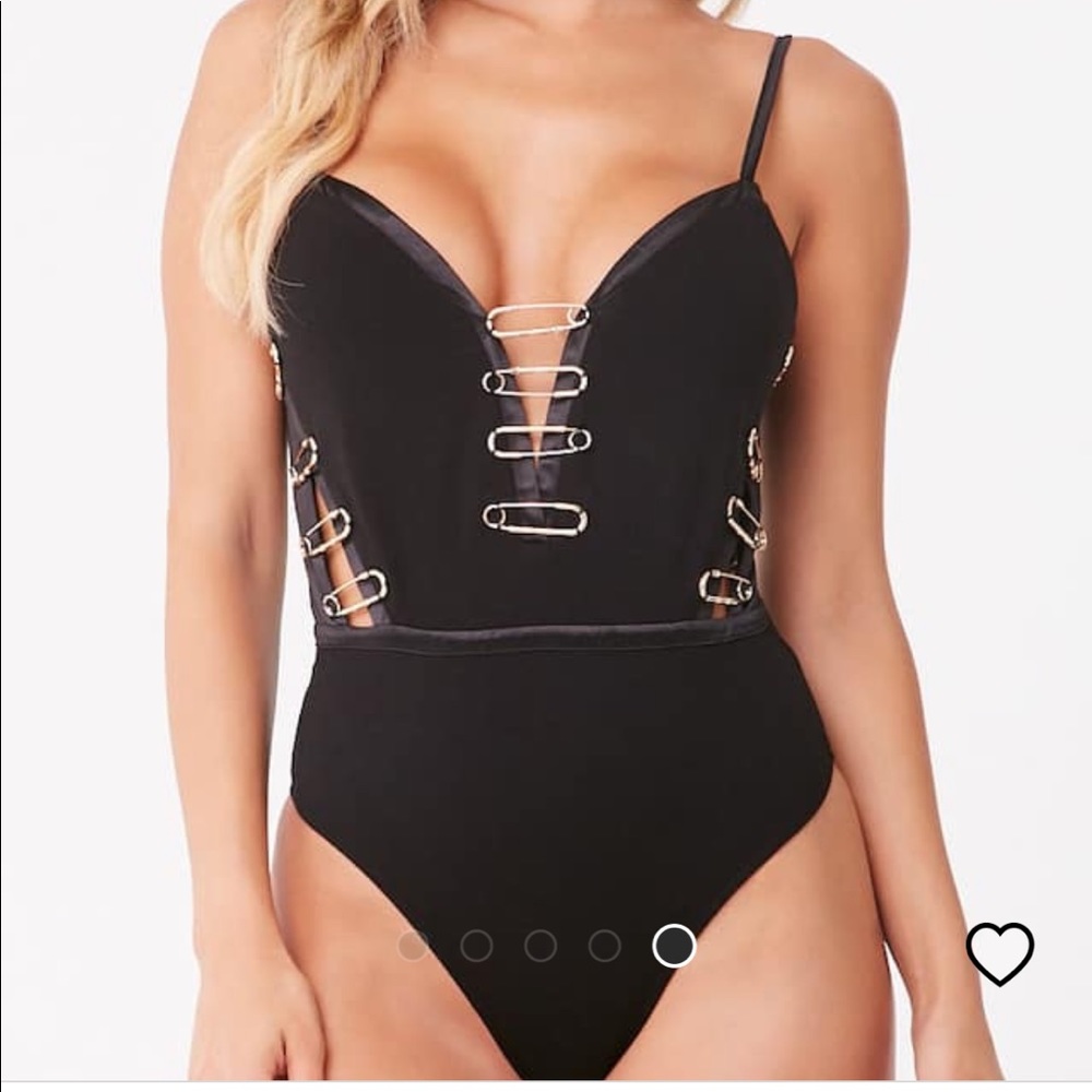 KatieKane Black Pin Bodysuit (M) *NEW*